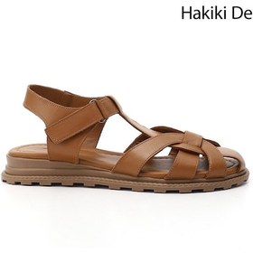 Resim Gönderi R Taba Antik Cırt Bantlı Burnu Kapalı Hakiki Deri Sandalet Taba 