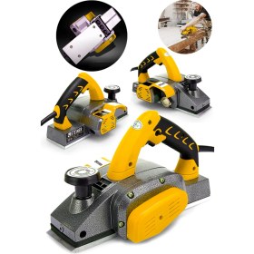 Resim Steiner Alman Titan 4200 Watt Motor Korumalı Bakır Sargılı Metal Şanzuman Çift Bıçaklı Planya Rende Makinesi 