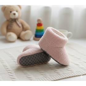 Resim Wayne's Welsoft Yumuşak Dokulu, Kaydırmaz Tabanlı, Kışlık Unisex Bebek Panduf 