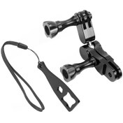 Resim Anahtarlı Standart-360 Kol Sihirli El Uzatma Adaptörü Döner Eklem Kask Tripod Dağı Cnc Gopro Hero 9 8 7 5 Djı Osmo Eylem Kamera Acc 