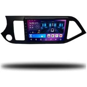 Resim Caros Kia Picanto 2011-2016 Uyumlu Android Multimedya 6gb Ram 128gb Hafıza 9" 