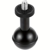 Resim 1 inç Top Başlığı Adaptörü, SJCAM Aksiyon Kamerası için 1/4" M5 Ayarlanabilir Vidalı Sabit Montaj, Sualtı Dalış Braketi Tepsisi Kelepçesi 