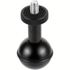 Resim 1 inç Top Başlığı Adaptörü, SJCAM Aksiyon Kamerası için 1/4" M5 Ayarlanabilir Vidalı Sabit Montaj, Sualtı Dalış Braketi Tepsisi Kelepçesi 