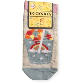 Resim socks&co Desenli Çocuk Patik Çorap 