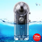 Resim Insta360 Puluz 30m Sualtı Su Geçirmez Koruyucu Kılıf Ricoh Theta S Theta V Theta Sc 360 Theta Sc2 360 Tokalı Temel Montaj Ve Vida 