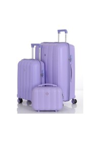 Resim Mçs Polipropilen 3lü Valiz Seti Büyük & Kabin & Makyaj V305 S21yy1000082-set 00025 Lila 