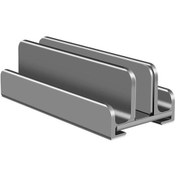 Resim Cbtx Dikey Dizüstü Bilgisayar Standı 3 Yuvalı Masaüstü Metal Dizüstü Bilgisayar Tablet Tutucu Dağı - Gri 