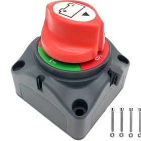 Resim Dashanshop Tekne Araç Kamyon Karavan Traler İçin 2 Pozisyonlu Akü Anahtarı Disconnect Switch 