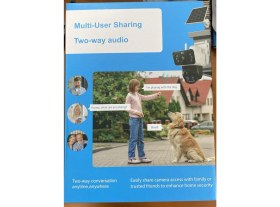 Resim O-Kam 3950 3 Lens Siren + 10X Optic + Mikrofon + Hoparlör Wifi Solar Güneş Panelli Kamera 