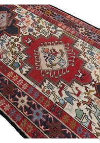 Resim El Dokuma Sıfır İran Kilimi Yolluk 84x313 Yün Kök Boya Yolluk 