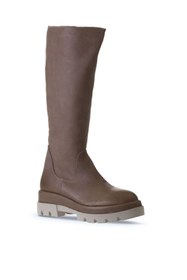 Resim Bueno Shoes Vizon Deri Kadın Düz Çizme 01wv2906 