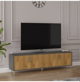 Resim Tv Ünitesi Koyu Gri & Petra Asra Trend T-05 