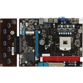 Resim Esonic QS8-BTC Combo Intel Celeron Işlemcili HM65 1600 MHz DDR3 Soket 988 ATX Mining Anakart 