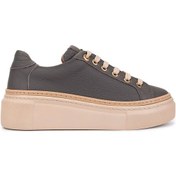 Resim Tamer Tanca Kadın Hakiki Deri Koyu Gri Sneakers & Spor Ayakkabı 1116 5022-09 Bn Ayk Sk25-26 K.grı Fltr Gri 
