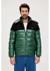 Resim Bad Bear Albert Koyu Yeşil Erkek Puffer Mont Siyah 
