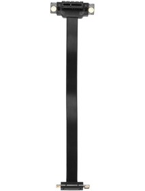 Resim Crackedice Pcıe Kablosu Çift 90 Derece Sağ Açı Pcıe 3.0 X1 - X1 Kablosu 20cm 