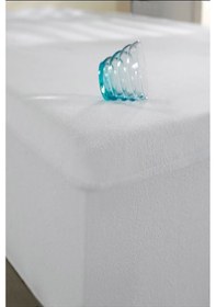 Resim Altın Karma 160x200+30 Cm Pamuk Fitted Su Sıvı Geçirmez Yatak Koruyucu Alez Beyaz 