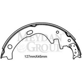 Resim Nıssan Pıck Up- 720- 83/85 Arka Fren Pabucu 127x45 Daıwa 