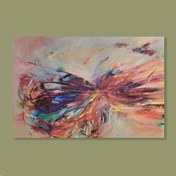 Resim Q-Art Dekoratif Butterfly Kanvas Tablo - 60x90 cm 