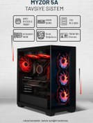 Resim Game Garaj Myzor 5A R5-7500F 32 GB 1 TB SSD 16 GB RTX5060Ti Free Dos Masaüstü Oyuncu Bilgisayarı 