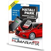 Resim Numaratik Qr Okuyucu Hatalı Park Cam Etiketi Sticker Numaranız Görünmez 
