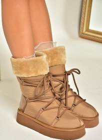 Resim Fox Shoes T476383004 Taba Kumaş Kar Botu 