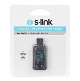 Resim No35 S-Link SLX-U51 USB Ses Kartı 2.0 Çevirici Adaptör 