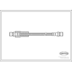 Resim CORTECO 19032832 Fren Hortumu On G-Class W460 82-92 W461 93-00 A4604205048 (WK898472) 