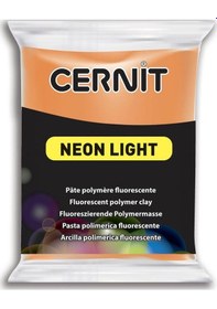 Resim Cernit Polimer Kil Hamuru Neon Light Fosforlu 56gr 752 Orange 