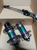 Resim Hassns Pro 7 Rainbow Ön Arka Yüksek Hub Sesli 32 Delikli Göbek Seti Rulmanlı 