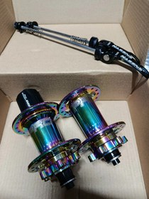 Resim Hassns Pro 7 Rainbow Ön Arka Yüksek Hub Sesli 32 Delikli Göbek Seti Rulmanlı 