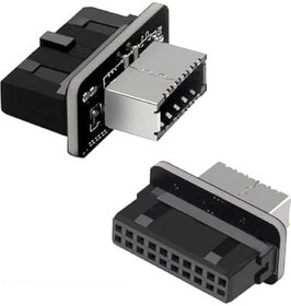 Resim Type-E To USB 3.0 19 PIN Anakart Dişi Erkek Çevirici Dönüştürücü Adaptör 5209 