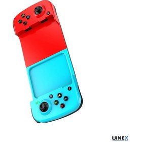 Resim Winex Bluetooth Teleskopik Gamepad Joystick Kırmızı-mavi 