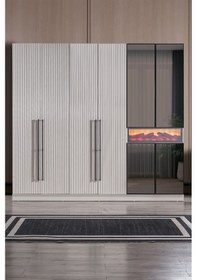 Resim Diamond Yatak Odası Takımı Gardırop Bej 