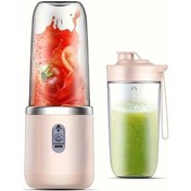 Resim Challenger Pembe Usb Şarj Edilebilir 2si 1 Arada 6 Bıçaklı Taşınabilir Blender Ve Sıkacağı 