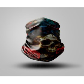 Resim Buffalo Snake Tasarımlı Motorcu Buff Maske Outdoor Boyunluk Unisex Bandana 