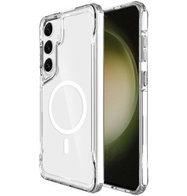 Resim Galaxy S24 Plus Uyumlu Kılıf Zore Magsafe Şarj Özellikli T-max Magsafe Kapak-renksiz Renksiz 