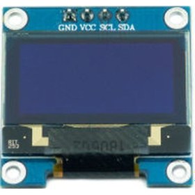 Resim Robodünya-128X64 0.96 İnch Oled Grafik Lcd Ekran - 4 Pin Mavi-Sarı 