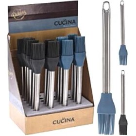 Resim Vitale Paslanmaz Çelik Kulplu Silikon Yumurta Fırçası 26 cm AK.JF170481240 