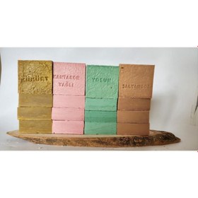 Resim Doğal Üretim Sabunu Karışık (Kükürt-Kantaron-Yosun-Salyangoz)16'lı Set 