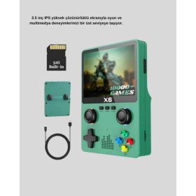 Resim Mobil Dünyası 3.5 Inç IPS Ekranlı Taşınabilir Oyun Konsolu Ergonomik Çift Tetikli - MB000X-2GV960 