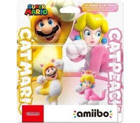 Resim Nintendo Amiibo Super Mario Cat Mario & Cat Peach Figür Seti 