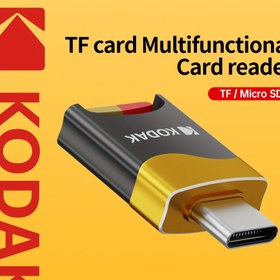 Resim Kodak T330 TF Kart Okuyucu | USB 3.1 Tip-C Micro SD Adaptörü ile OTG Desteği | Telefonlar, Tabletler ve Bilgisayarlar için Tak ve Çalıştır Yuvası (Kart Okuyucu/Dönüştürücü/Aksesuar) 