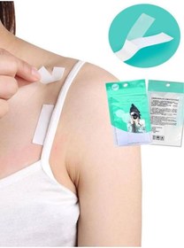 Resim jetfast 36 Parça Şeffaf Elbise Sabitleyici Dekolte Takı Kıyafet Sabitleme Bandı Elbise Kaydırmaz Bant 