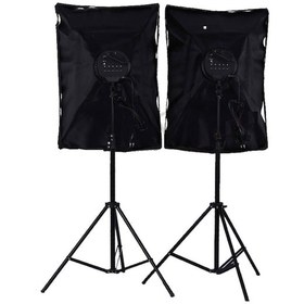 Resim Deyatech 50 x 70 CM 5 Duylu 2'li Kit Softbox + 1.8 M x 2 Işık Ayağı + Çanta 