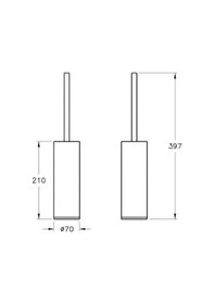 Resim VitrA Origin Yerden Tuvalet Fırçalığı Krom A44893 