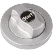 Resim Chuangyinshop Silvery 1 Butonlu Kırmızı Düğmeli Başlatma Ergonomik Tasarım Dayanıklı Metal Yapı Kolay Montaj Araç İç Donanım Yükseltmesi 