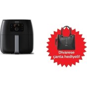 Resim Yüksek Kapasiteli Fritöz ve Şık Çanta Seti, Siyah, Kullanışlı ve Modern Tasarım 