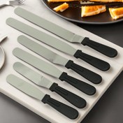 Resim 1 adet 15.24/20.32/25.4 Cm Düz Kıvrımlı Krem Spatula, Profesyonel Fırın Pastacılık Aracı, Pasta Süsleme Bıçağı, Paslanmaz Çelik Pasta Kazıyıcı, Fırın Mutfak Araçları, Fırıncılık Malzemeleri 