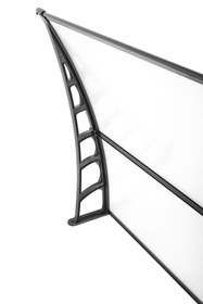 Resim Genel Markalar LUPIN Kapı Pencere Üstü Pratik Sundurma 105x120 cm - Şeffaf 